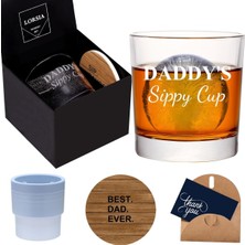 Babanın Sippy Kupası Viski Bardağı Hediye Kutusunda Seti, Yeni Baba, Baba, Baba, Koca, Babalar G