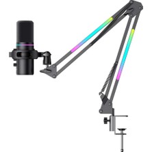 Gamenote GK60 Pro Rgb Profesyonel Oyuncu ve Yayıncı Mikrofonu - Rgb Standlı USB Mikrofon