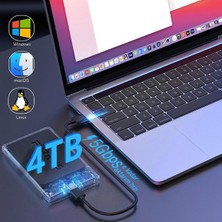 2.5 Sata Hdd/ssd Harici Disk Kutusu - USB 3.0 Micro-B 5gbps'e Kadar Hız - 4tb'a Kadar Destek - Wind