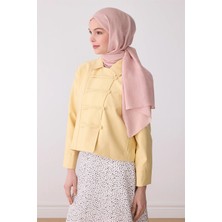 Belli Fresh Geometrik Desen Pudra Ivory Şal 2 - 37