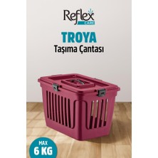 Reflex Care Troya Kedi ve Köpek Taşıma Çantası Mor (49,5 x 33,5 x 33 Cm)