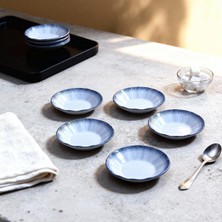 Güral Porselen Acem 6 Parça 10 cm Porselen Çay Tabağı Seti