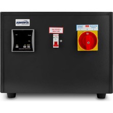 PSM-1107 7.5 Kva (7500 Va) Mikro Işlemcili Koruma Üniteli Voltaj Regülatörü Siyah
