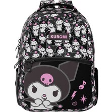 Kuromi  Beyaz Desenli Okul Çantası 3156