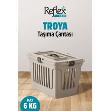 Reflex Care Troya Kedi ve Köpek Taşıma Çantası Bej (49,5 x 33,5 x 33 Cm)