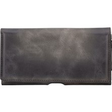 BloominBag Arc Clıp Sandstone Gray Leather 6.1" Phone Case