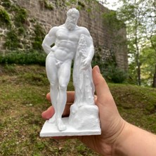 Herkül Heykel Büst Farnese Antik Yunan Heykeli 20 cm Dekoratif Obje