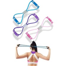 1 Adet Pilates Egzersiz Bandı, Direnç Lastiği ile Spor