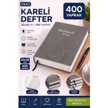 Artlantis Ciltli Kareli Defter 400 Yaprak 20X28CM 1 Adet Çok Yapraklı Sert Kapaklı Not Hesap Defteri Okul Ofis Büro