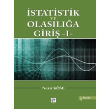 Gazi Kitabevi Istatistik ve Olasılığa Giriş - 1