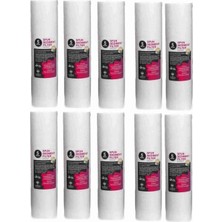 Su Arıtma Cihazı 5 Mikron Sediment Spun Filtre (10 Adet)
