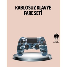 Bluetooth Kablosuz Ps4 Gamepad Çift Motorlu Siyah Controller - Lisinya