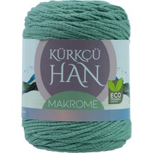 Premium Makrome Ipi 3mm 200GR 120M,%85 Rejenere Pamuk Örgü Ipi - Açık Yeşil | Dayanıklı ve Ko