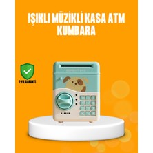 Su Yeşili Atm Kasa Görünümlü Elektronik Şifreli Çocuk Kumbarası - Lisinya