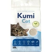 Eko-Premium Saf Dokunuş Kokusuz Naturel Kedi Kumu, Alerji Dostu Güçlü Topaklanan Bentonit (10 L)