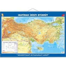 70X100 cm Boyutunda Büyük Türkiye Haritası, Çift Taraflı ve Askılı Tasarım