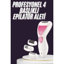Bezos 4 Başlıklı Lazer Öncesi Kısaltma Epilasyon Aleti Epilatör Çok Amaçlı