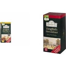 English No.1 Tea Bardak Poşet Çay 25'li 50 G ve Ahmad Tea English Breakfast Bardak Poşet Çay (25