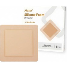 Silikon Jel Yapışkan Kenarlı Çok Katmanlı Steril Yara Örtüsü 15X15CM 5li Paket