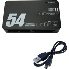 54 In 1 Çoklu Kart Okuyucu - Uhs-Iı High Speed Destekli Cf, Sd, Microsd All In One ADAPTÖR-AL5825