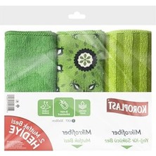 Mikrofiber Temizlik Bezi, 3'lü Ekonomik Paket, Hızlı Kuruyan