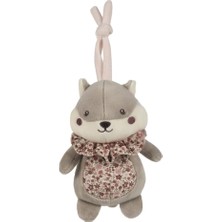 Cherry Flowers Müzikli Sincap Peluş Oyuncak – Ninnili Bebek Uyku Oyuncağı, Beşik ve Puset I�