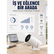 HDMI ve USB Girişli Uzun Ömürlü Ampullü Projeksiyon - Lisinya