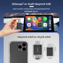 Kablosuz Carplay ve Android Auto Adaptörü, Mini Dongle