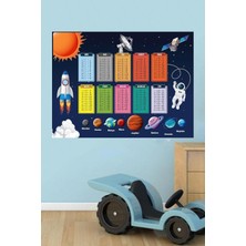 Ms Major Selection Eğitici Gezegenler ve Çarpım Tablosu Duvar Sticker Duvar Kağıdı Çocuk Odas