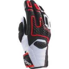 Gts-3 Korumalı Yazlık Motosiklet Eldiveni (Beyaz/kırmızı) Xl