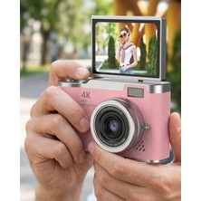 48 Mp Dijital Kamera Flip Ekran 18X Zoom Vlog Selfie Kamera - Lisinya