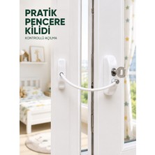 Çocuk Güvenliği Için Pencere Emniyet Kilidi Anahtarlı Kablolu Güvenlik Aparatı - Lisinya