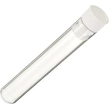 Kapaklı 100 Adet Deney Tüpü - 12X75 mm Yuvarlak Dibi
