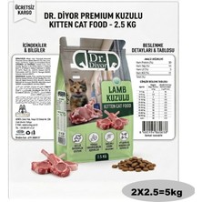Dr.Diyor Dr. Diyor Kuzu Etli Yavru Kuru Kedi Maması 5kg (2x2.5kg)