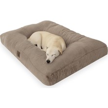 Jungolica Max Köpek Yatağı Vizon - Ultra Yumuşak Peluş Kumaş, Nefes Alabilen Hava Dolaşımı,