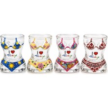 Lovesta Home Kadın Vücudu Cam Shot Bardak ALK5905