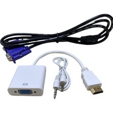 VGA To HDMI Çevirici 1.5 Metre VGA Kablo