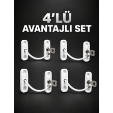 Pencere Güvenlik Kilidi Anahtarlı Çocuk Emniyet Kilidi 4’lü Set - Lisinya
