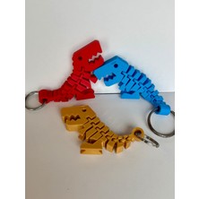 Kobrax Oynak Haraketli Renkli  Dinazor Anahtarlık