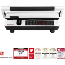 42539 Design Advanced Control Izgara, 6 Programlı, Paslanmaz Çelik, Gümüş