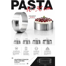 16-30 cm Ayarlanabilir Endüstriyel Paslanmaz Çelik Yuvarlak Pasta Kek Çemberi Inox Kelepçeli Ka