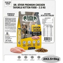 Dr.Diyor Dr. Diyor Tavuk Etli Yavru Kuru Kedi Maması 5kg (2x2.5)