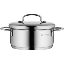 Wmf Mini Derin Tencere, 14 Cm, 0,9 L, Metal Kapaklı, Indüksiyon Uyumlu, Cromargan® Yüksek Kaliteli Parlak Paslanmaz Çelik, Üst Üste Saklanabilir