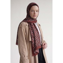 Lêvi D'or Koyu Kahve Leopar Dokulu Sport Şal