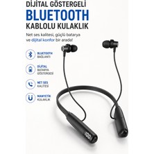 Karahanbey Dijital Batarya Göstergeli Bluetooth Özellikli Boyun Askılı Kulaklık - Lisinya
