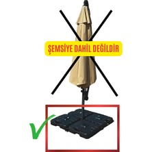 Gunbo Home Ampul Şemsiye Ağırlık Bidonu Dörtlü Set Parasol Şemsiye Ağrılık Seti