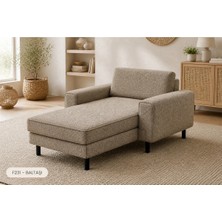 Rolivs Mokka Uzanma Koltuğu 90X180 cm - Bukle - Baltaşı