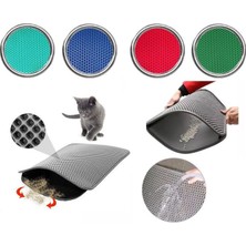 Glipet Miapet Elekli Kedi Tuvalet Önü Paspası 90 x 60 Cm-Yeşil