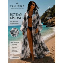 Colivra Siyah Beyaz Kimono