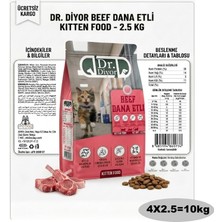 Dr.Diyor Dr. Diyor Biftekli Yavru Kuru Kedi Maması 10KG (4x2.5)
